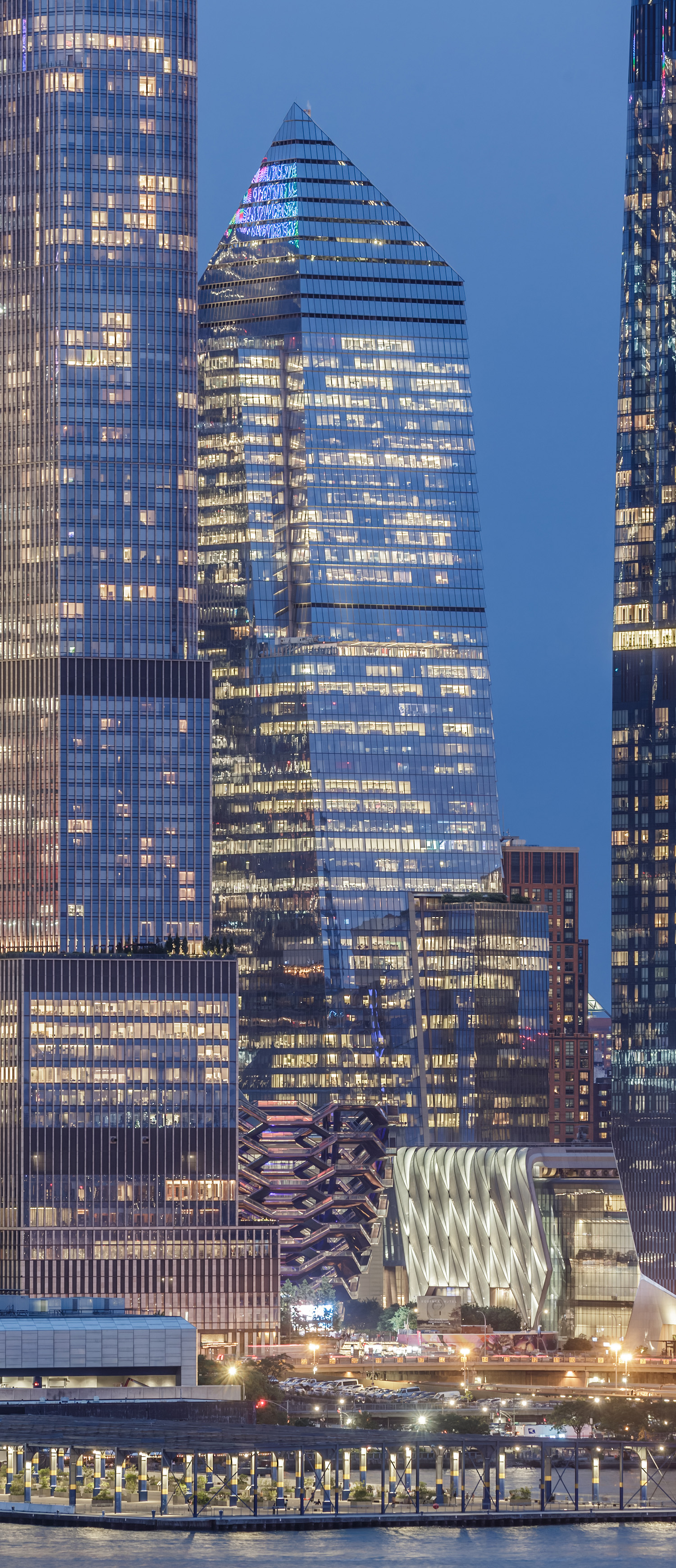 10 Hudson Yards, New York City - View from Weehawken. © Mathias Beinling